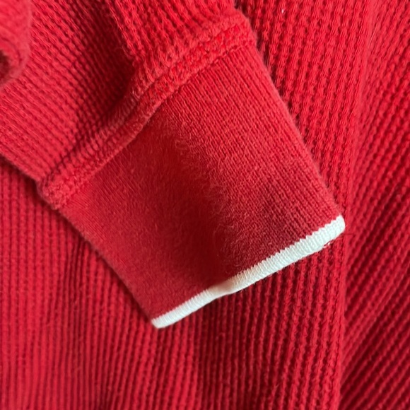 Victoria’s Secret Underware Red with White Accents/Bow Thermal Long Sleeve Small - Picture 5 of 6